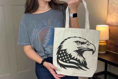 Eagle with USA Flag Svg, Patriotic 4th of July eagle Svg SVG DesignDestine 