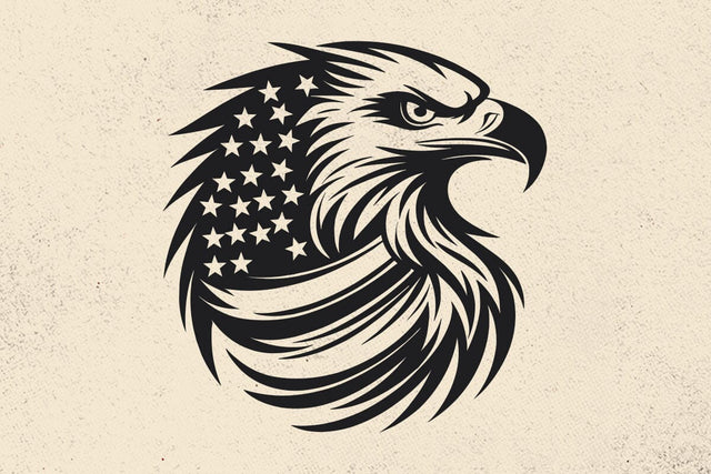 Eagle with USA Flag Svg, Patriotic 4th of July eagle Svg SVG DesignDestine 
