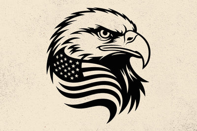 Eagle with USA Flag Svg, Patriotic 4th of July eagle Svg SVG DesignDestine 