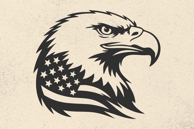 Eagle with USA Flag Svg, Patriotic 4th of July eagle Svg SVG DesignDestine 