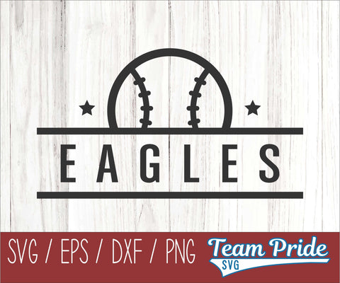 Eagles Baseball SVG Digital Download Printable - SVG, EPS, DXF, PNG SVG Team Pride SVG 