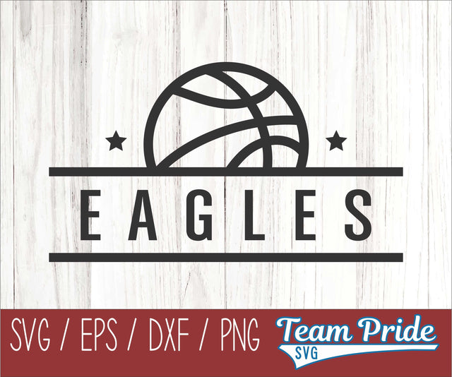 Eagles Basketball SVG Digital Download Printable - SVG, EPS, DXF, PNG 2 SVG Team Pride SVG 