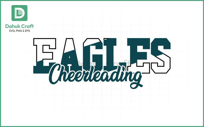 Eagles Cheer SVG – Team Spirit Logo SVG PNG & EPS V1 SVG dahukdesign 
