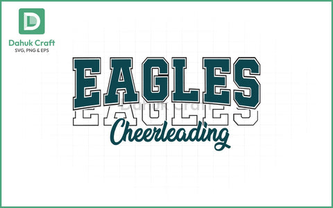 Eagles Cheer SVG – Team Spirit Logo SVG PNG & EPS V2 SVG dahukdesign 