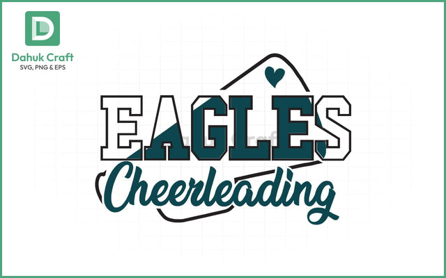 Eagles Cheer SVG – Team Spirit Logo SVG PNG & EPS V3 SVG dahukdesign 