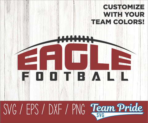 Eagles Football SVG Digital Download Printable - SVG, EPS, DXF, PNG 2 SVG Team Pride SVG 