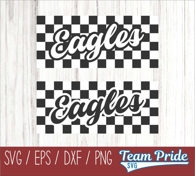 Eagles Retro Team Design SVG Digital Download Printable - SVG, EPS, DXF, PNG SVG Team Pride SVG 