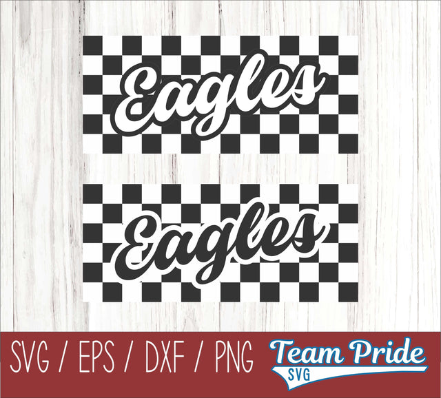 Eagles Retro Team Design SVG Digital Download Printable - SVG, EPS, DXF, PNG SVG Team Pride SVG 