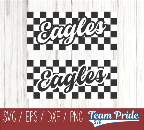 Eagles Retro Team Design SVG Digital Download Printable - SVG, EPS, DXF, PNG SVG Team Pride SVG 