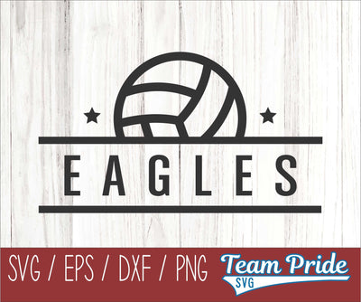 Eagles Volleyball SVG Digital Download Printable - SVG, EPS, DXF, PNG 2 SVG Team Pride SVG 