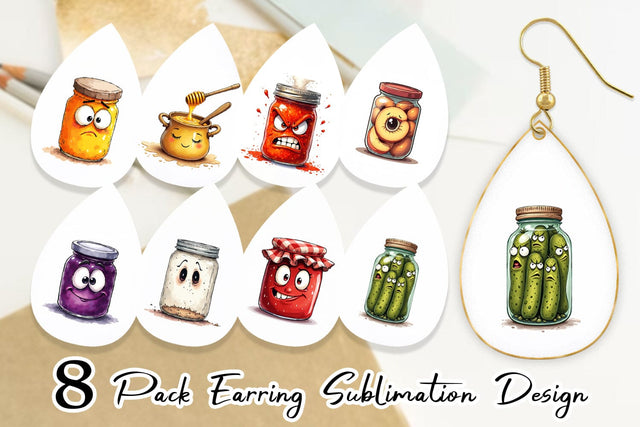 Earring Aggressive Preserves Sublimation artnoy 