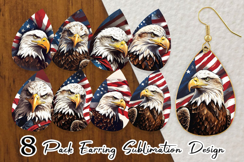 Earring American Eagle Sublimation artnoy 