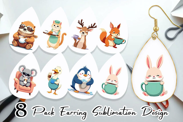 Earring Animal Finest Brew Sublimation artnoy 