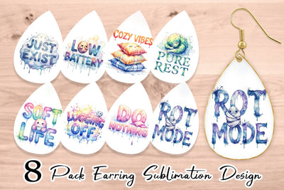 Earring Anti Hustle Rest Sublimation artnoy 