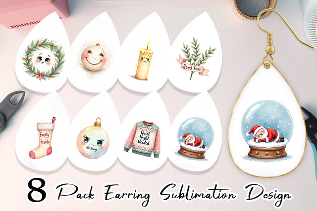 Earring Anti Social Sublimation artnoy 