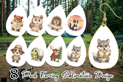 Earring Awkward Wilderness Watercolor SVG artnoy 