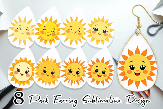 Earring Baby Sun Sublimation artnoy 