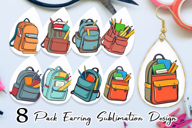 Earring Backpack Sublimation artnoy 
