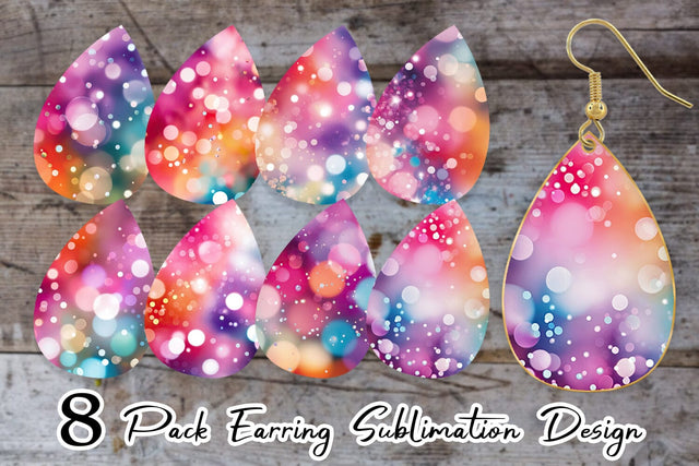 Earring Bokeh Effect Sublimation artnoy 