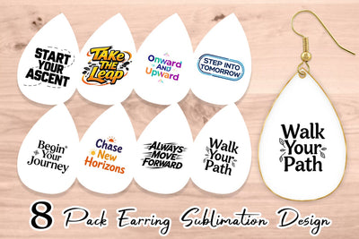 Earring Bold Action Graduation Quotes Sublimation artnoy 