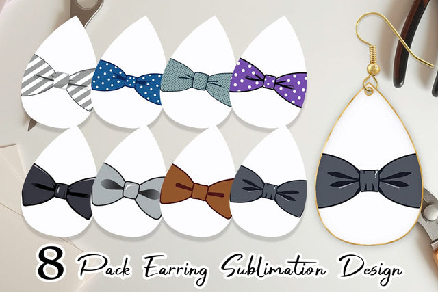 Earring Bowtie Sublimation artnoy 