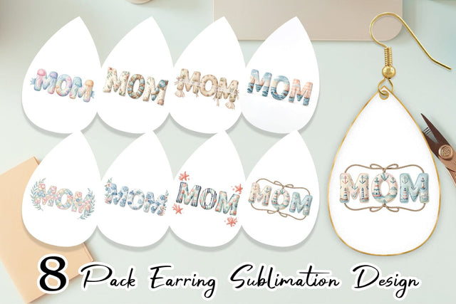 Earring Breezy Coastal MOM Nautical Sublimation artnoy 
