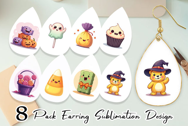 Earring Candy Treats Sublimation artnoy 