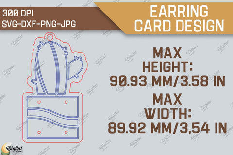 Earring Cards SVG Bundle. 3D Layared Cards Laser Cut SVG Evgenyia Guschina 