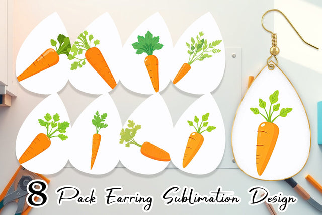 Earring Carrot Sublimation artnoy 