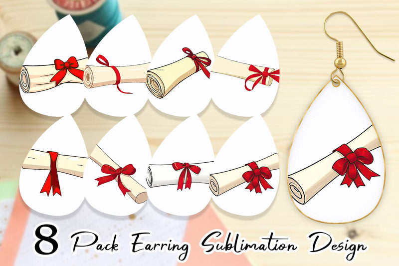 Earring Certificate Sublimation artnoy 