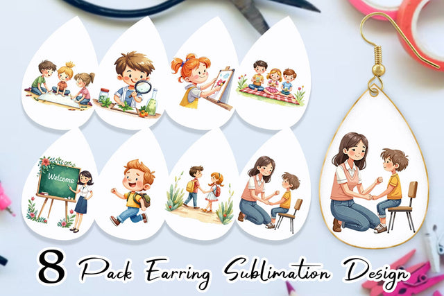 Earring Classroom Moments Sublimation artnoy 