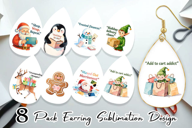 Earring Consumerism Satire Sublimation artnoy 