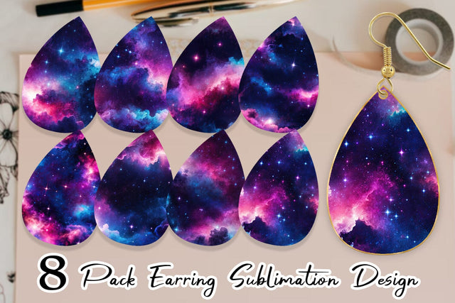 Earring Cosmic Glow Sublimation artnoy 