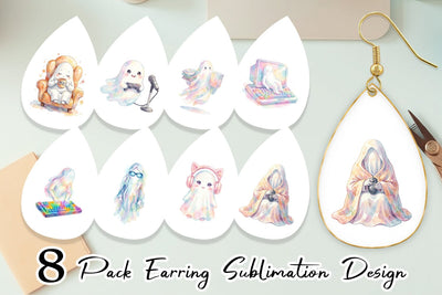 Earring Cozy PC Gamer Ghost Sublimation artnoy 
