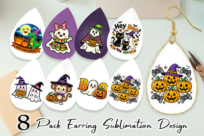 Earring Cute Characters Sublimation artnoy 