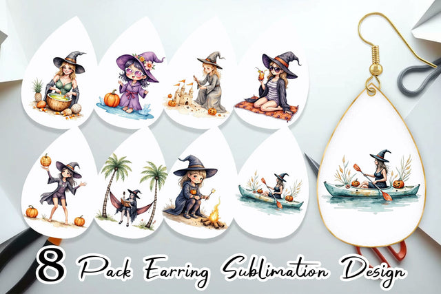 Earring Cute Summerwitch Vibes Sublimation artnoy 