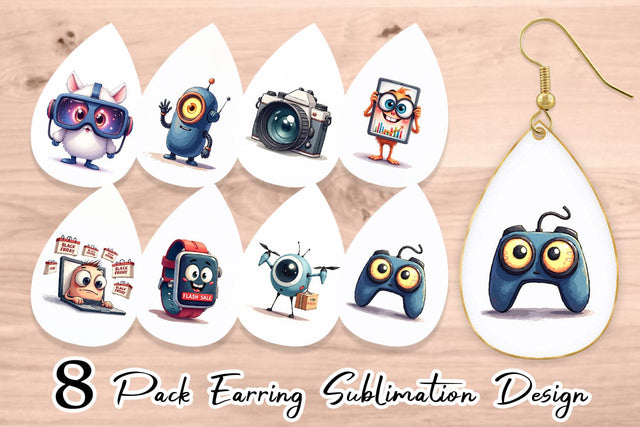 Earring Cyber Monday Craze Sublimation artnoy 