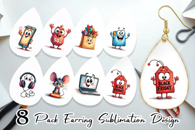 Earring Cyber Sale Tech Sublimation artnoy 