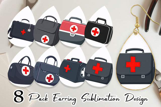 Earring Doctor Bag Sublimation artnoy 