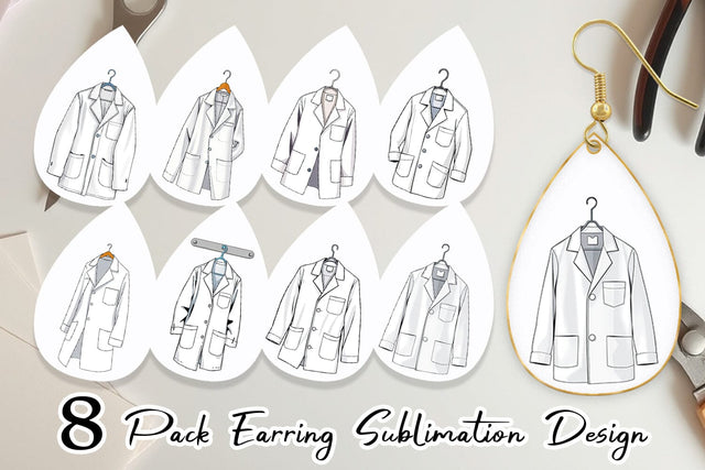 Earring Doctor Coat Sublimation artnoy 