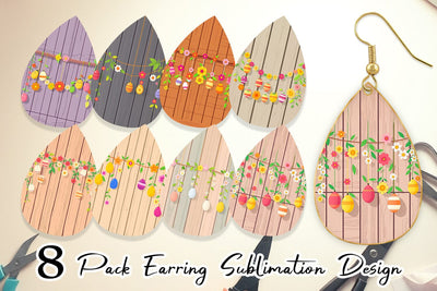Earring Easter Wood Sublimation artnoy 