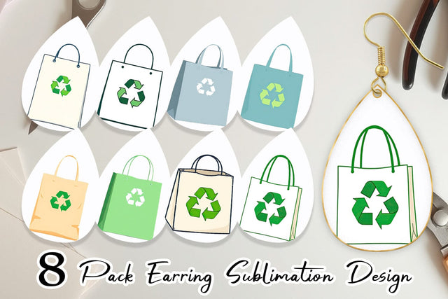Earring Eco Bag Sublimation artnoy 