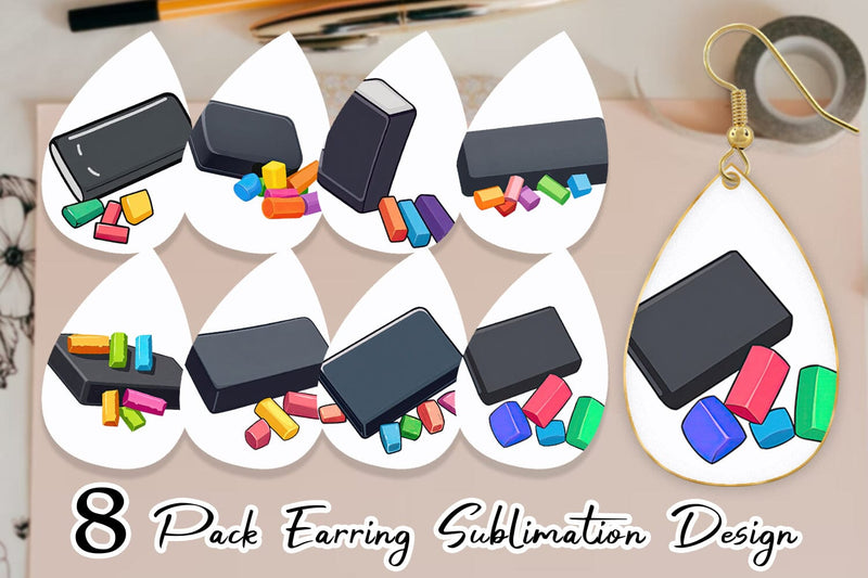 Earring Eraser and Chalk Sublimation artnoy 