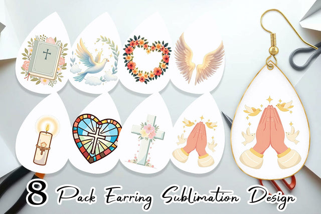 Earring Faithful Pastels Sublimation artnoy 