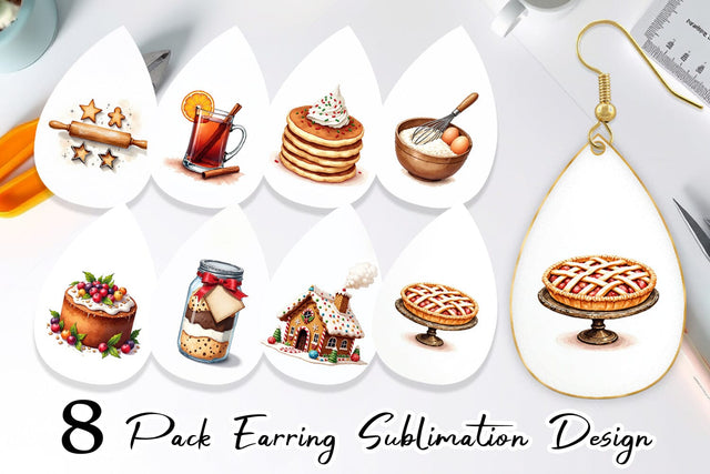 Earring Farmhouse Kitchen Sublimation artnoy 