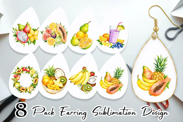 Earring Fruit Fiesta Sublimation artnoy 