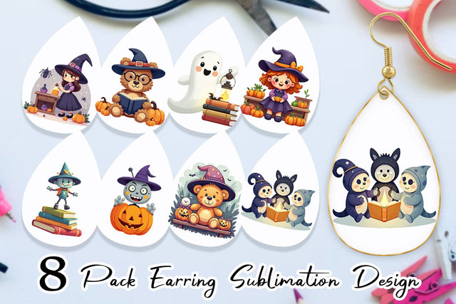 Earring Haunted Toy Shop Sublimation artnoy 