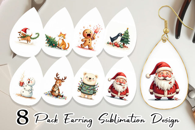 Earring Holiday Chaos Crew Sublimation artnoy 