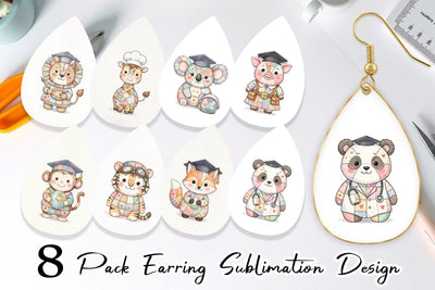 Earring Innocent Future Career Patchwork Sublimation artnoy 