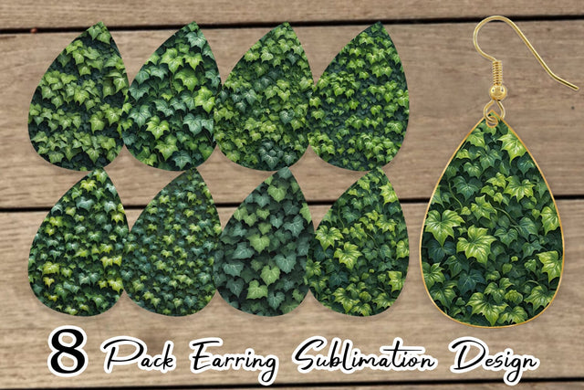 Earring Ivy Wall Sublimation artnoy 